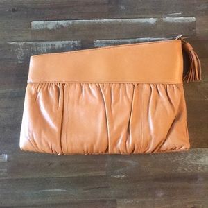 Brio! Bags leather clutch
